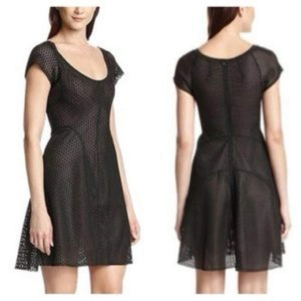Byron Lars Beauty Mark Black Lace Dress Size 4 NWT